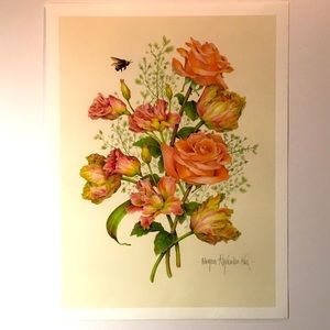 BUMBLE BEE BOUQUET Giclee print on premium paper